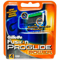 rezerve gillette fusion proglide power set de 4 buc. produse originale sigilate la blister pt. aparat de ras cu baterie foto