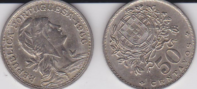 Portugalia 50 centavos 1966 foto
