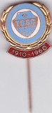 Insigna fotbal aniversara 50 de ani (1910-1960) - FC Tatab&aacute;nya (Ungaria)