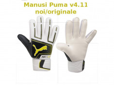 LICHIDARE STOC : Manusi PUMA NOI ORIGINALE pentru fotbal PowerCat 4.12 MARIMEA 9 foto