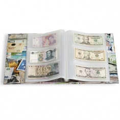 Vario Album avec 100 foi transparent pentru 300 banknote
