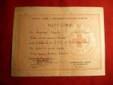 Diploma- Brevet pt.Insigna Gata pt.Apararea Sanitara - F.Rara !