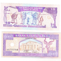 bnk bn Somaliland 10 shillings 1994 unc