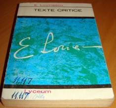 TEXTE CRITICE - Eugen Lovinescu