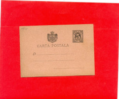 CP-10=ROMANIA 1885 Carte postala 5 bani necirculata foto