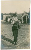 1517 - ETHNIC woman, port popular - old postcard, real PHOTO - unused, Necirculata, Fotografie