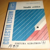 STUDII CRITICE - D. Caracostea