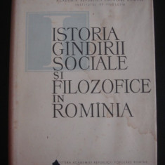 C. I. GULIAN - ISTORIA GANDIRII SOCIALE SI FILOZOFICE IN ROMANIA {1964}