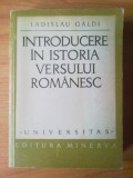 t LADISLAU GALDI -INTRODUCERE IN ISTORIA VERSULUI ROMANESC