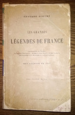 Carte - Edouard Schure - Les grandes legendes de France [1926] foto