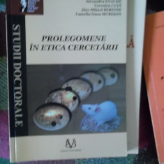 PROLEGOMENE IN ETICA CERCETARII