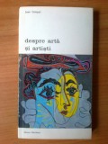 T Jean Gimpel - Despre arta si artisti