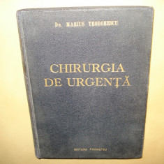 CHIRURGIA DE URGENTA - DR.MARIUS TEODORESCU - ANUL 1943