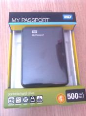 HARD EXTERN - HDD extern WD My Passport 3.0, 500GB, 2.5&amp;quot;, USB 3.0, Negru foto