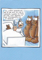 Caricatura tip Carte postala , Nemtesc : Familie de ursi foto