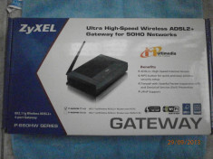 KIT Complet Router Wireless ADSL2+ ZyXEL P-660HW-T1-v3 - cu probleme de functionare al wireless-ului foto