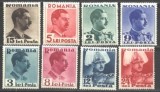 Romania 1940 - Carol II, culori schimbate, uzuale LP 140 MNH, K105, Regi, Nestampilat