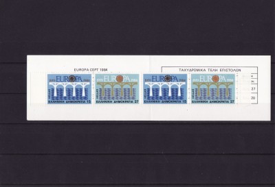 GRECIA 1984 EUROPA CEPT IN CARNET foto