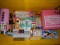 Set kit complet unghii false gel,Lampa ,Freza,12 gel color,12 glitter,12 culori acrilice+BONUS 2 X oja permanenta