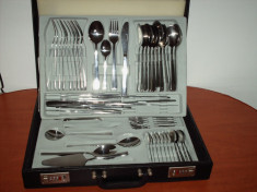 Set tacamuri inox, 80 piese pentru 12 persoane foto