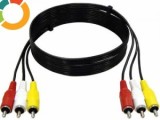 Cablu AV triplu RCA - triplu RCA 1m (211), Cabluri RCA