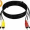 Cablu AV triplu RCA - triplu RCA 1m (211)