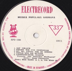Die Posnecker Musikanten - Muzica Populara Germana (10&quot;)