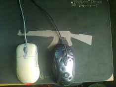 Mouse logitech mx 518 si inteli 1.1 cu 6 butoane si pad cm. storm ak 47 foto