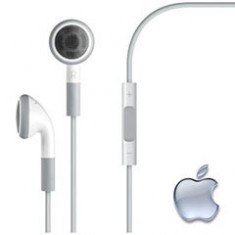 Casti Handsfree Apple iPhone 3G 4 4S 5G casti pt ipod ipad cu Microfon si Volum pe fir . calitate sunet ! foto