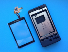 Carcasa rama fata geam touchscreen digitizer touch screen mijloc miez corp spate capac baterie capac acumulator HTC Hero T-Mobile G1 Touch G2 A6262 foto