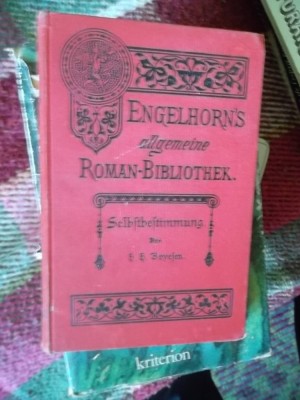 ENGELHORN&amp;#039;S ALGEMEINE ROMAN-BIBLIOTHEKSELBFTBEFTIMMUNG-ROMANAUS DER GEGENMART foto