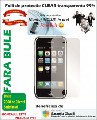 Folie de protectie iPhone 3G / 3GS Clear MONTAJ iNCLUS in Pret foto
