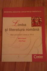 manual limba si literatura romana clasa a 12 a editura corint foto