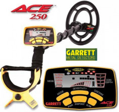 GARRETT ACE 250(SUA) DETECTOR DE METALE/COMORI CU FACTURA SI GARANTIE, INSTRUCTIUNII IN LIMBA ROMANA! foto