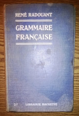 Carte - Rene Radouant - Grammaire francaise [1922] foto