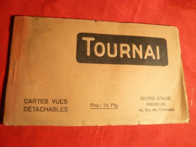 Carnet 10 Vederi Tournai -Belgia cca.1900 foto