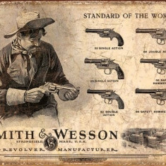 Reclama metalica vintage SMITH & WESSON (2)