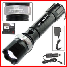 Lanterna LED CREE Incarcator 12/220v Acumulator 18650 foto