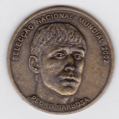 Medalia Campionatul National-Mondial de Fotbal 2002 , Portugalia cu portretu lui : Pedro Barbosa