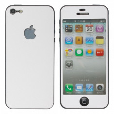 Folie full body fata spate Apple iPhone 5 5S White foto