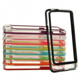 Bumper negru transparent samsung galaxy s2 i9100 + folie protectie ecran