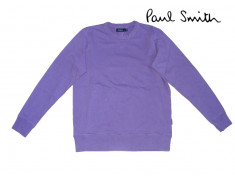 PAUL SMITH LONDON Hanorac barbati, maneca lunga, gros, 100%bumbac. MOV Purple simplu. SPORT / CASUAL. Marime S. OUTLET ARAD. Produse noi originale. foto