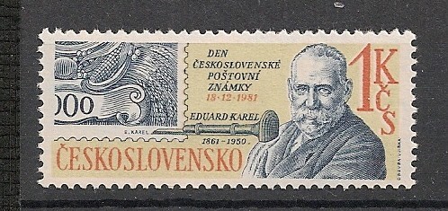 Cehoslovacia.1981 Ziua marcii postale SC.846 Cehoslovacia.1981 Ziua marcii postale SC.846