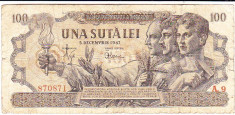 Bancnota 100 lei 5 decembrie 1947 foto