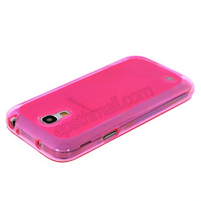 Husa silicon roz samsung galaxy s4 mini i9190 + folie protectie ecran + expediere gratuita foto