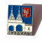 INSIGNA RUSIA URSS CCCP STEMA REGIUNE / ORAS SUZDAL 2 - 22 x 27 mm **