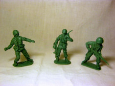 Figurine soldatei americani, jucarii soldatei americani, figurine plastic WW2 ( lot 3 buc. ) foto