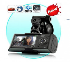 Dual Camera auto scoala soferi camera video auto video Camera X 3000 HD Car DVR camera GPS X3000 + CARD MICRO SD 8 GB. MOTTO: CALITATE, NU CANTITATE! foto
