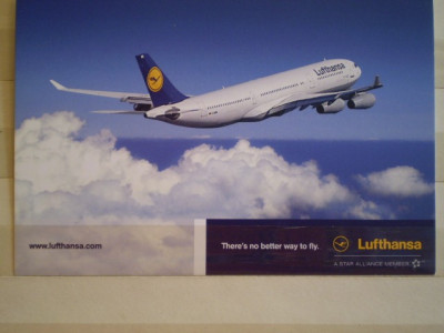 AVIATIE - AIRBUS A340-300 , LUFTHANSA - GERMANIA - NECIRCULATA. foto