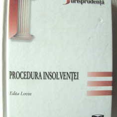 "PROCEDURA INSOLVENTEI", Edita Lovin, 2008. Carte noua
